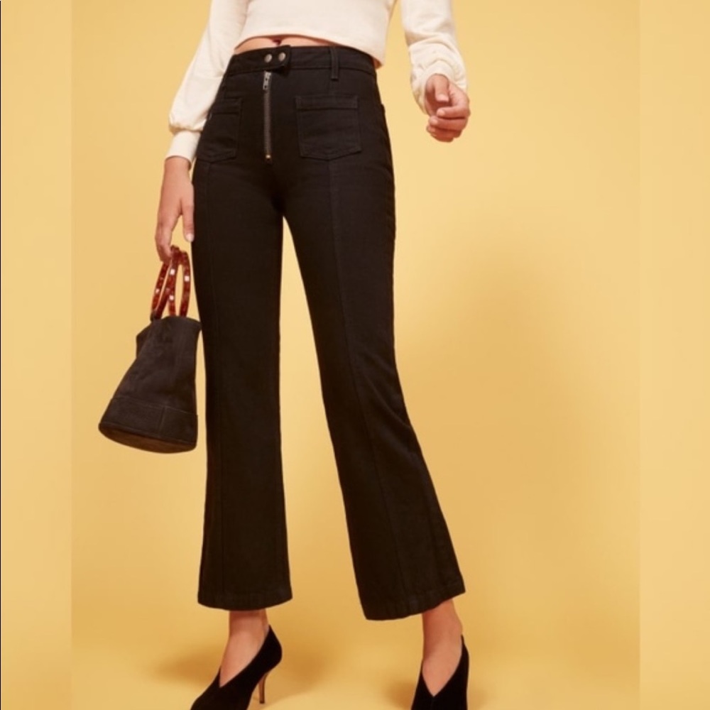 Reformation Elle Jean - high waisted black